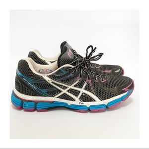 Asics GT-2000 Women’s Running Black White Blue/ 10
